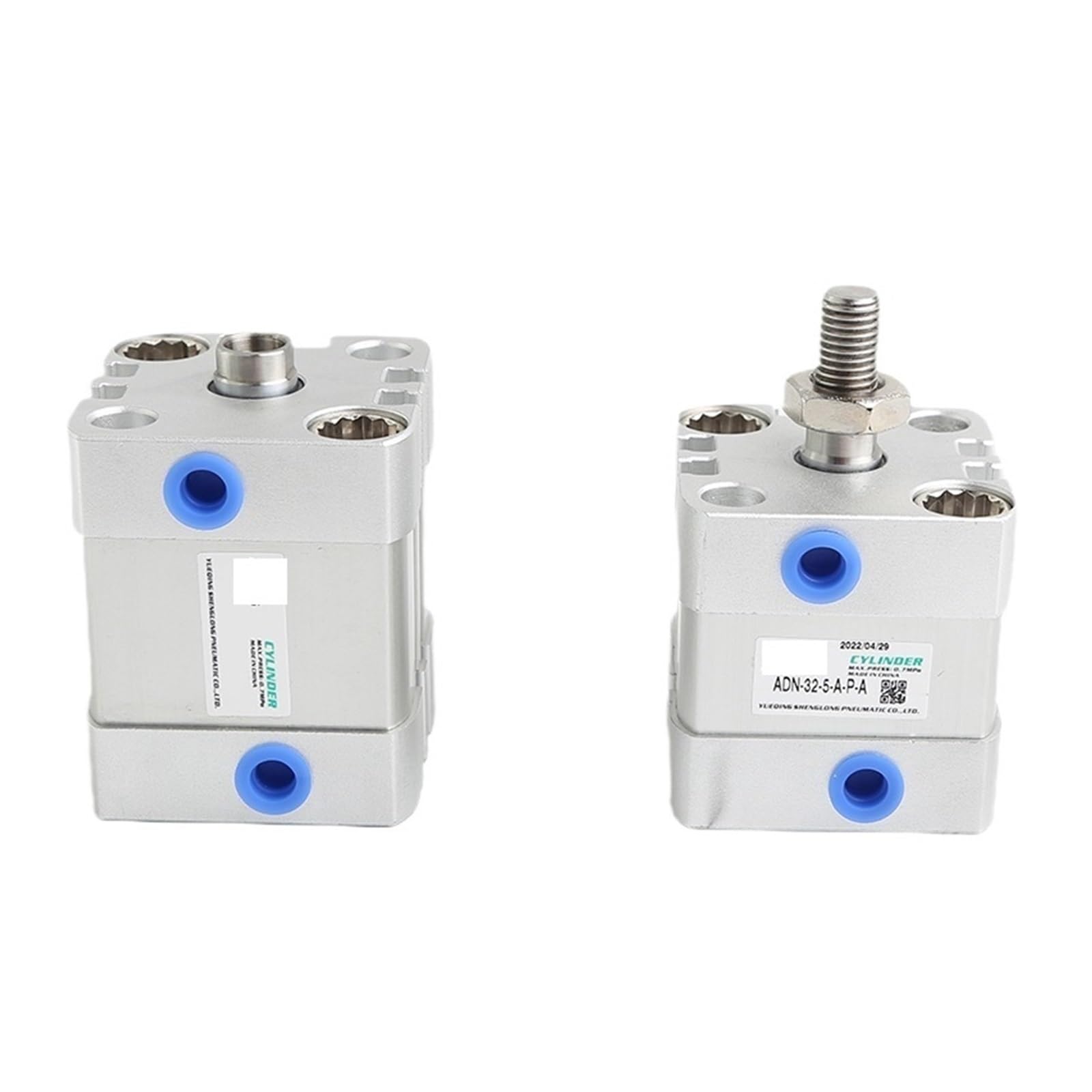 Vérin compact ADN-63-5-A-P-A et actionneurs pneumatiques ISO 21287 pour machines de tri