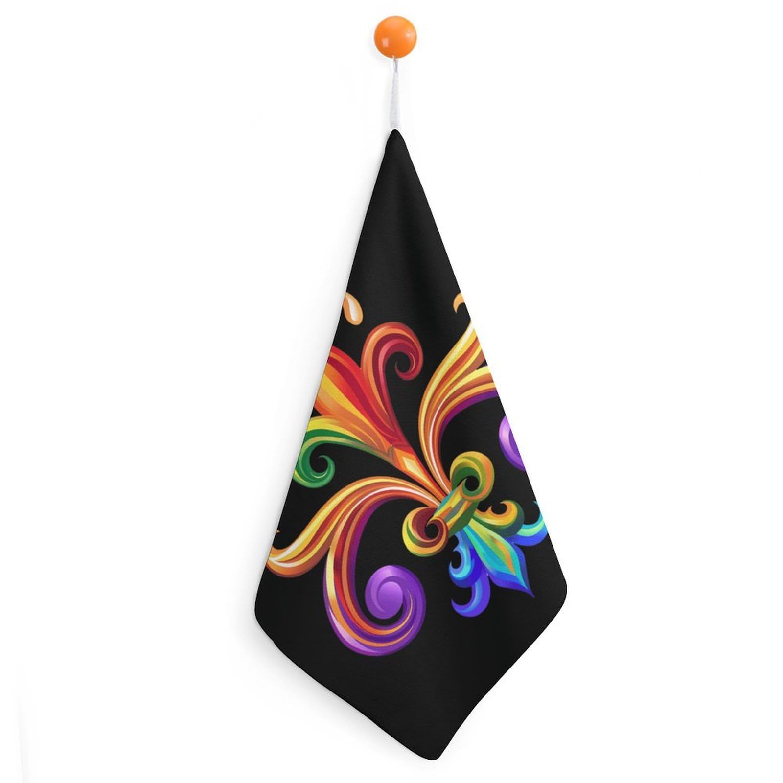 TXFBTRFSA Gay Mardis And Grass LGBT Hand Towels with Hanging Loop Kitchen Towel Handkerchiefs Cleaning Cloths