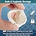 Home-X Small Pill Pouch – Squeeze-Open Pill Pouch for Medicine, Earbuds, Mints & Small Essentials – Portable Travel Pill Pouch with Easy Open & Secure Closure – Compact Pill Pouch for Purse & Pocket