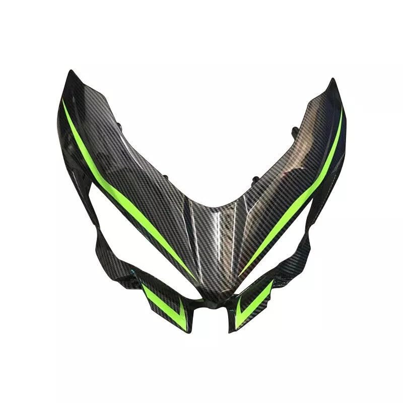 Carénage avant en fibre de carbone pour moto Ninja 400 années 2018 à 2023
