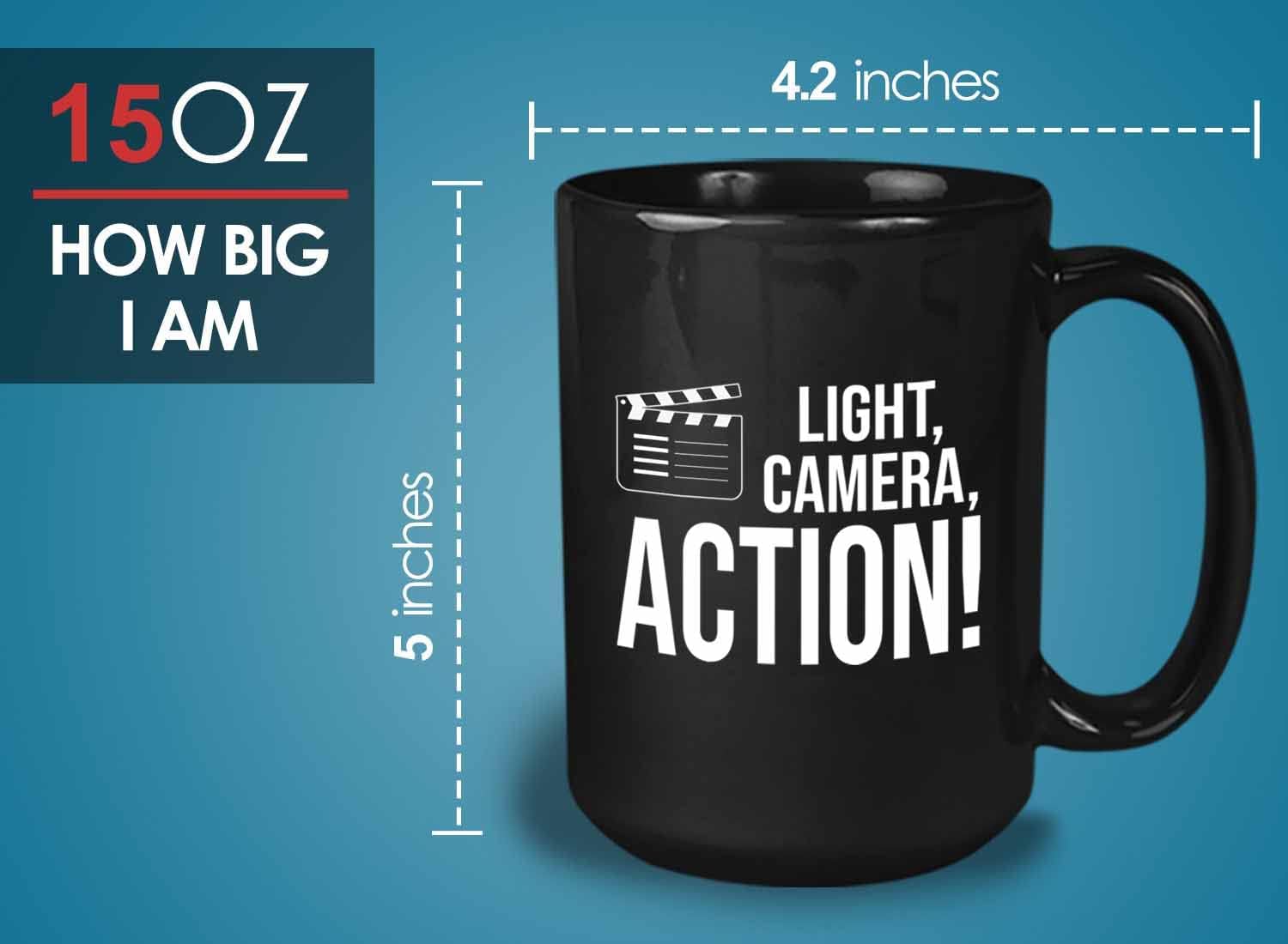 Bubble Hugs Movie Director Coffee Mug 15oz Black - Director In The Making -Producer film Director Actor Casting Filmmaking Budget Cinematographer Editor's cut Film crew