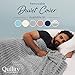 Quility Weighted Blanket for Adults - 15 LB Queen Size Heavy Blanket for Cooling & Heating - 100% Cotton Big Blanket w/Glass Beads, Machine Washable Blankets - 60