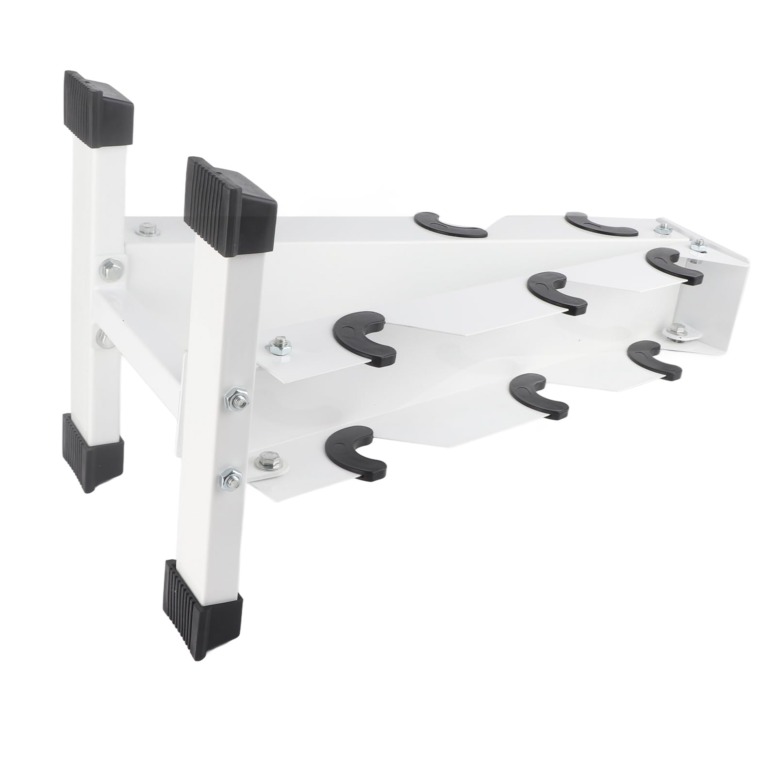 Rastrelliera per Manubri, Supporto per Supporto per Stoccaggio Manubri Una Staffa per Organizer per Rack di Supporto per Manubri a Forma di 3 Livelli