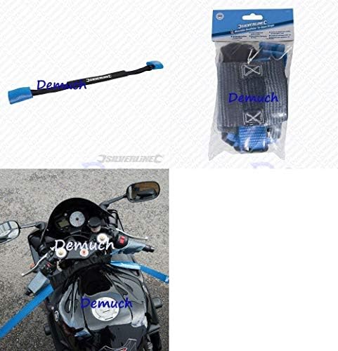 Silverline 341673 Motorbike Handlebar Tie-Down Strap 900 x 35 mm , Blue
