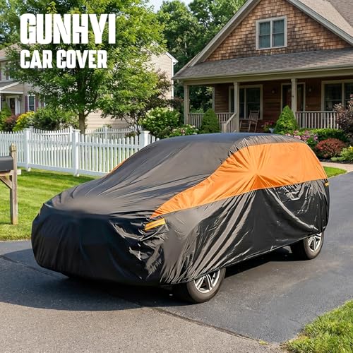 Image of GUNHYI Cadillac Car Cover Custom Fit Cadillac SRX (2010-2016) Waterproof All Weather for Automobiles, Lightweight Full Exterior Cover Outdoor Sun UV Rain Dust Snow Wind Protection.