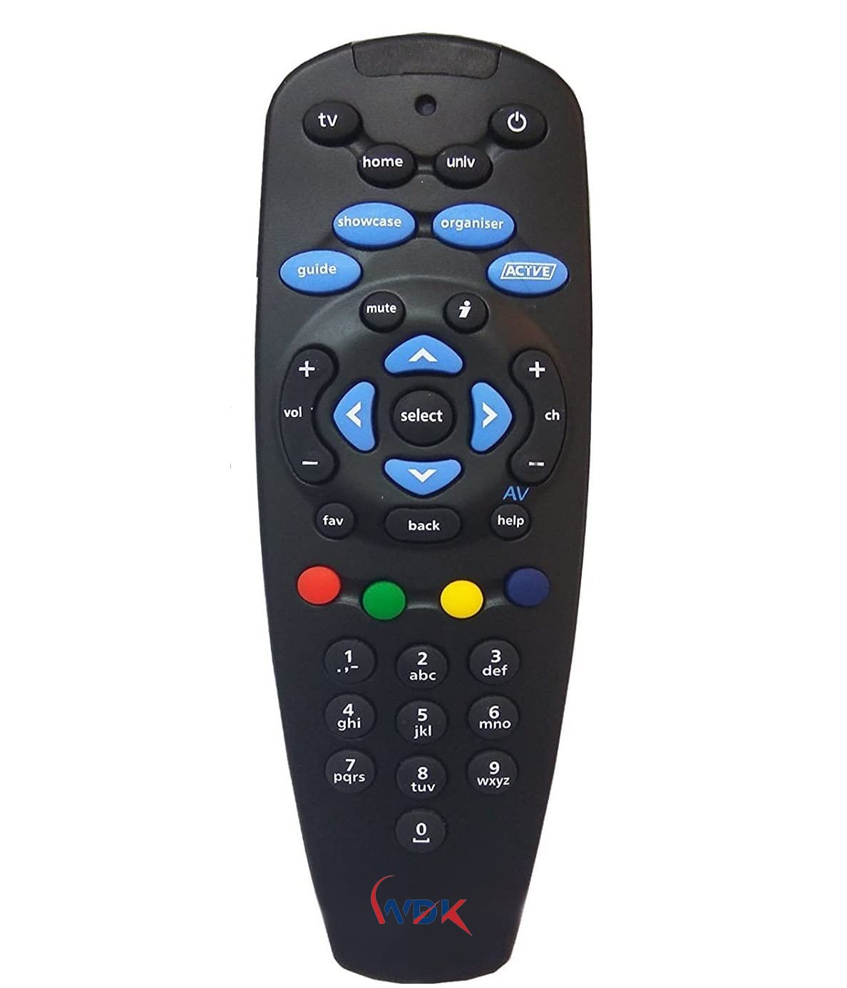 Compatible Remote for HD Set Top Box- Universal Remote Control (Also Works with All TV)