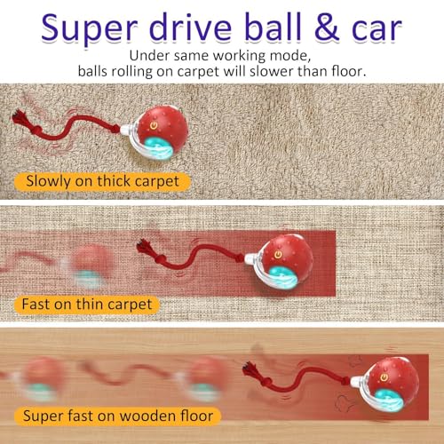 Bola interativa para gatos,Bola interativa inteligente para gatos - Bola de brinquedo inteligente re