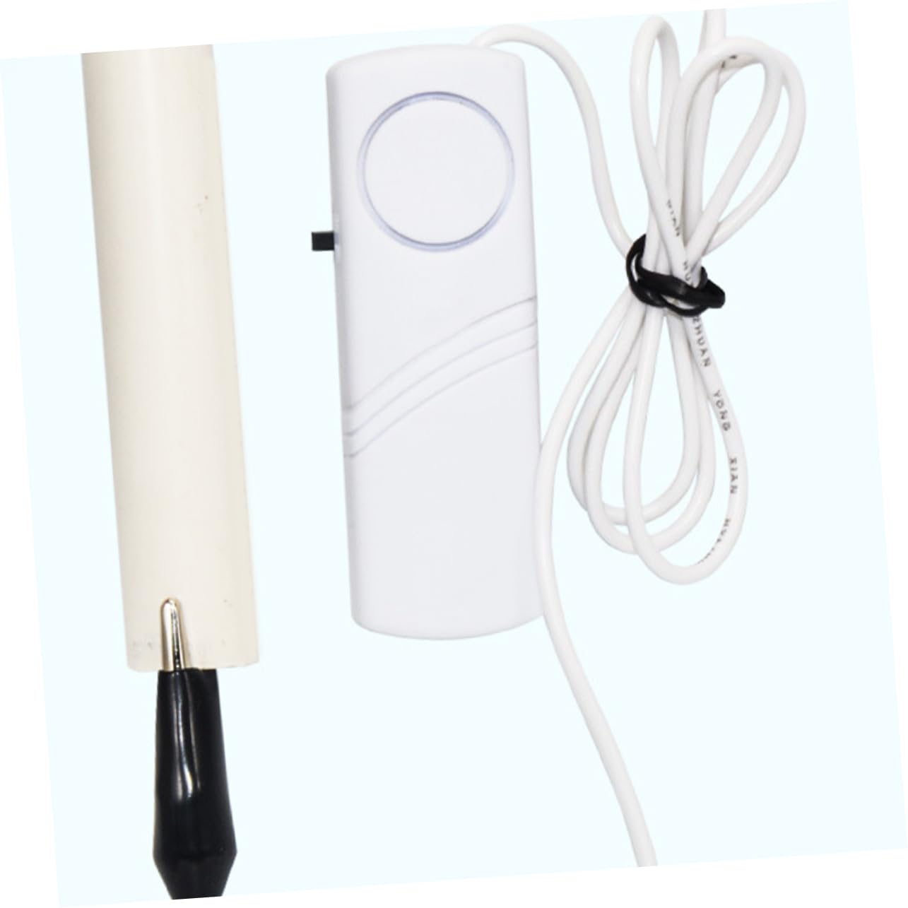 DOITOOL 5 Pièces Alarme De Niveau d'eau Notification Porte Chauffage Capteur Fuite Alerte Alarme d'eau Blanche Plastique