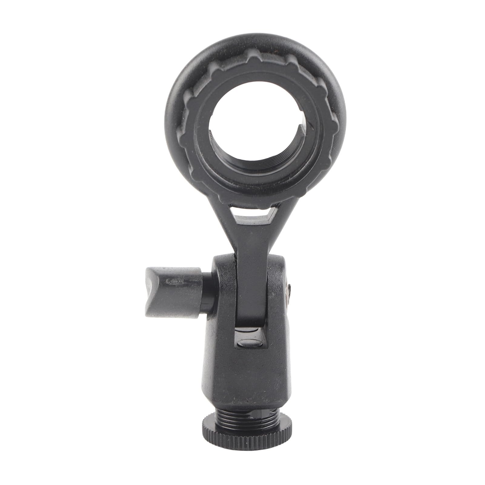 Clip Universel pour Microphone Support de Microphone Réglable à 180 Degrés Support Anti-vibration pour Microphones Filetés de 22mm Accessoire pour Microphone Noir
