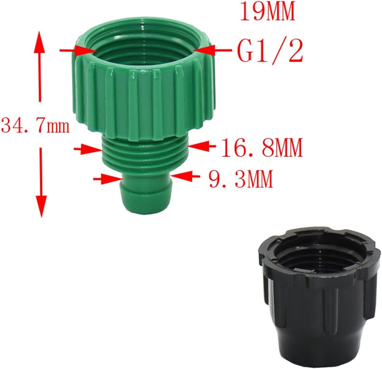Threaded Connector，Nipple Fitting, Straight Connector，Thread Brass Bushing Reducing Connector，Garden Plumbing Connection Irrigation Hose Female Thread 1/2 to 3/8"Hose Connector 1/2" Threaded Connector