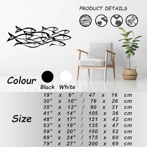 Art mural en métal minimaliste moderne, œuvre sculptée de 135 cm - 3