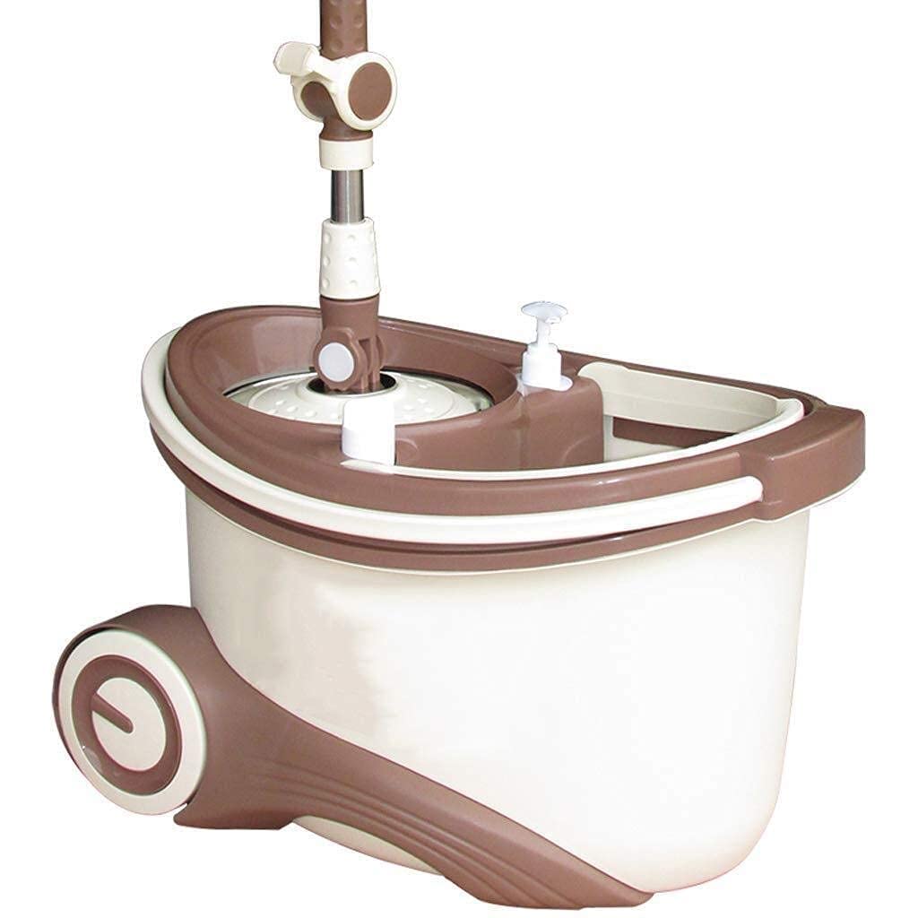 Mop Mop in Microfibra Spin Mop e Set secchi Mop Rotante Doppia Trasmissione con 4 Teste mocio