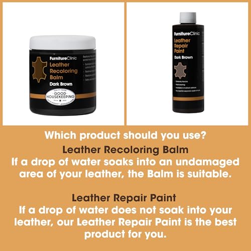 The Original Leather Recoloring Balm by Furniture Clinic - Black Leather Dye for Furniture, Couches & Car Seats - Restore Scratched, Faded, & Damaged Surfaces by Furniture Clinic - Image 6