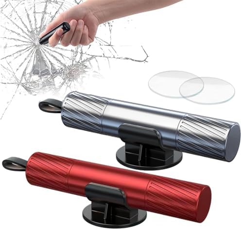 Sicherheitshammer Für Autoschlüsselbund - Mit Gurtschneider & Fenstersprenger