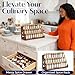 Nurtopia Bamboo 3 Tier Spice racks, Spice Organizer, Kitchen Seasoning Spices Rack, Suitable for Spice Organizers Such as Sitchen Countertops, Stoves, Sorage Rooms (XL)