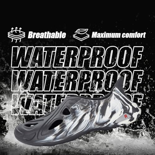 Image of leecook Men's Lightweight Ventilated Clogs, EVA Slip-On Sandals, Waterproof Comfort Footwear, Outdoor Use