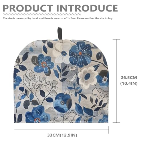 Image of Hudotybom Hibiscus Flower Tea Pot Cozies, Coffee Breakfast Warmer Teapot Dustproof Insulated Covers Tea Kettle Quilt for Kitchen Home Table Hotel Party Restaurant Home Decoration