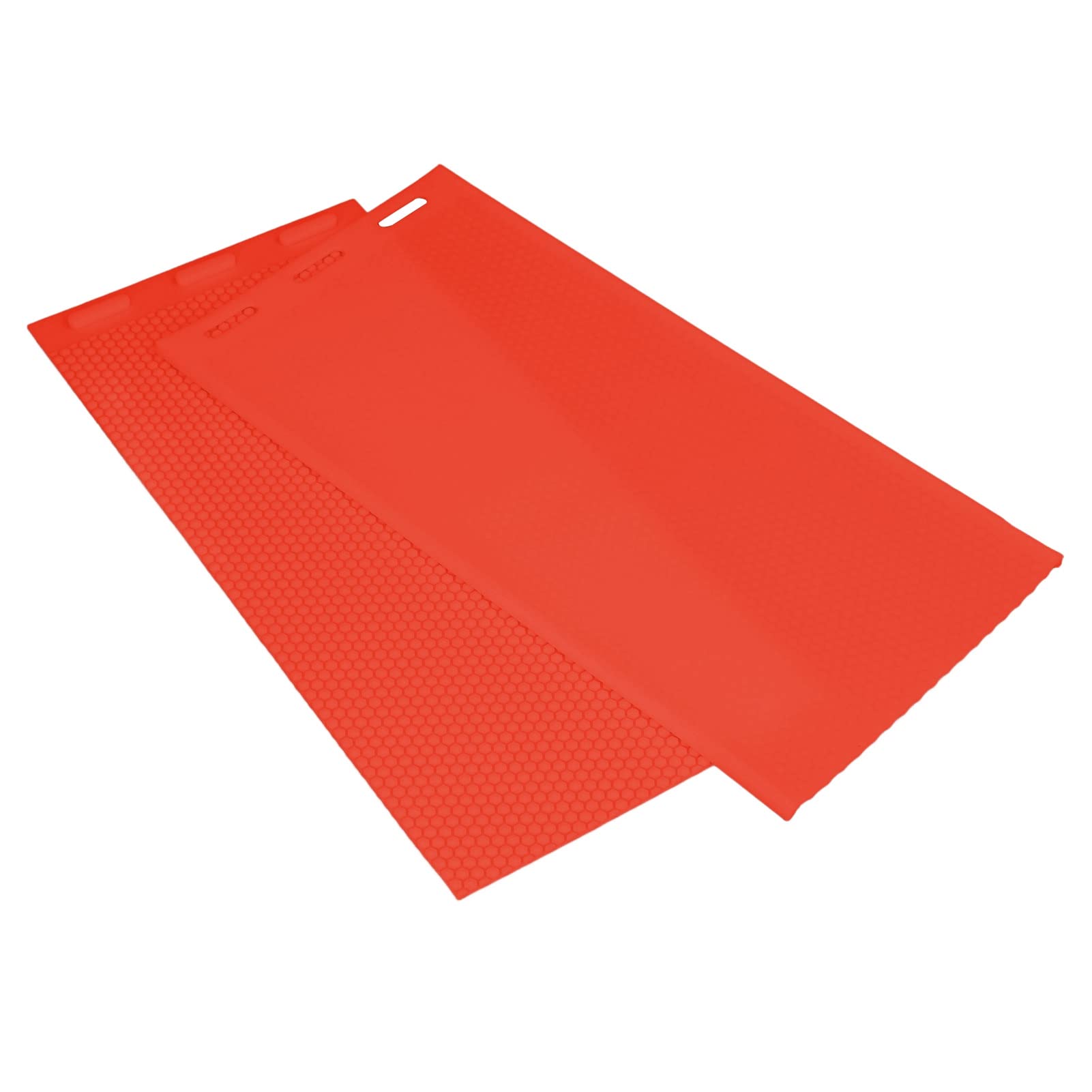 Silikon-Bienenwachsform, 5,4 Mm, Flexible Bienenwachs-Grundlage, Pressform, 44 X 27,9 cm, Wabenplatten-Herstellungsform, Bienenwachsplatten-Form, Imkereibedarf, für Imker (Rot)