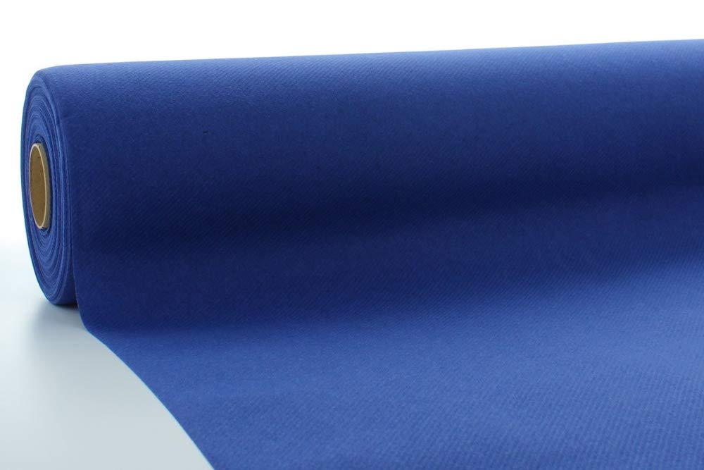 Sovie HORECA Tischdeckenrolle in Royalblau aus Linclass Airlaid, 80cm x 40m, 1 Stück, Einweg Tischdeko Bankettrolle Buffetdecke Gastronomiebedarf Hochzeit Party