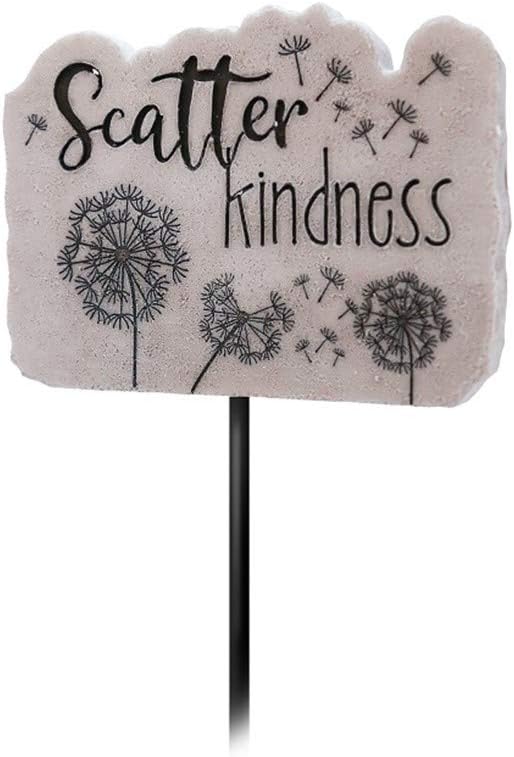 Spoontiques - Kindness Garden Stake - Garden Décor - Decorative Stake for Lawn and Yard - Multicolored