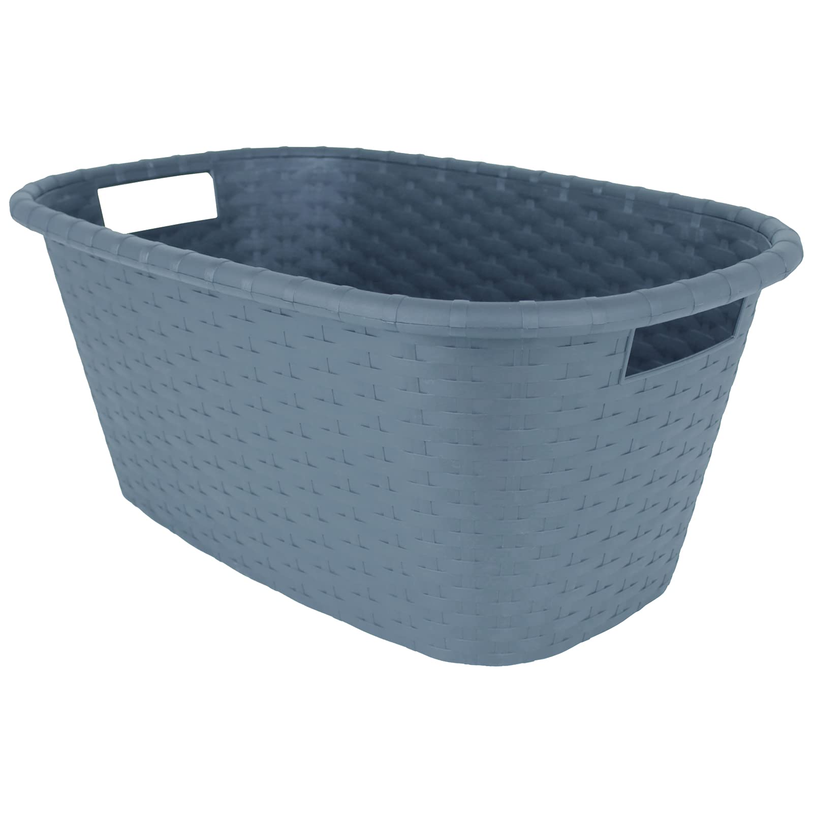 Wäschesack Aus Segeltuch Mit Griffen & Quadratischem Boden – 35x35x70 Cm, Waschbar, Kordelzug