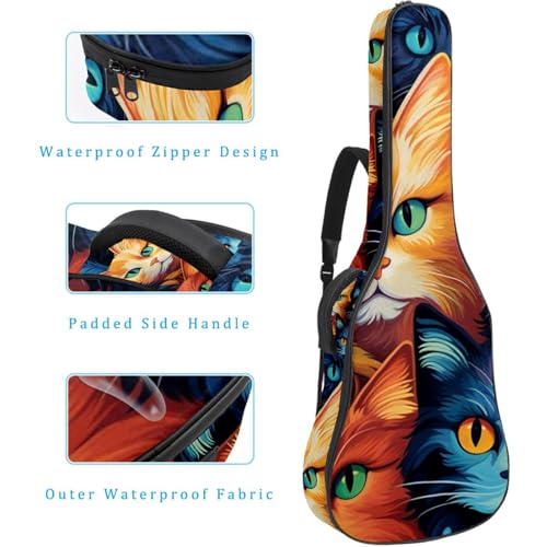 Sac pour guitare acoustique à poches multiples contre la pluie