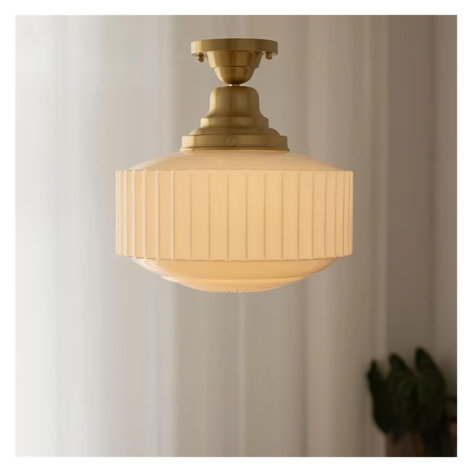 KXEcoLife Vintage Glass Chandelier, Restaurant Kitchen Creative Chandelier