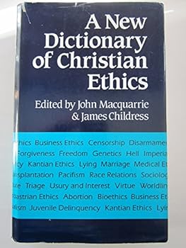 Hardcover A New dictionary of Christian ethics Book