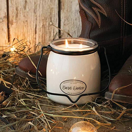 Milkhouse Candle Company, Barn Dance, Creamery Collection, Fall Scented Soy Candle: Butter Jar Candle, 16 Ounce #TOP2