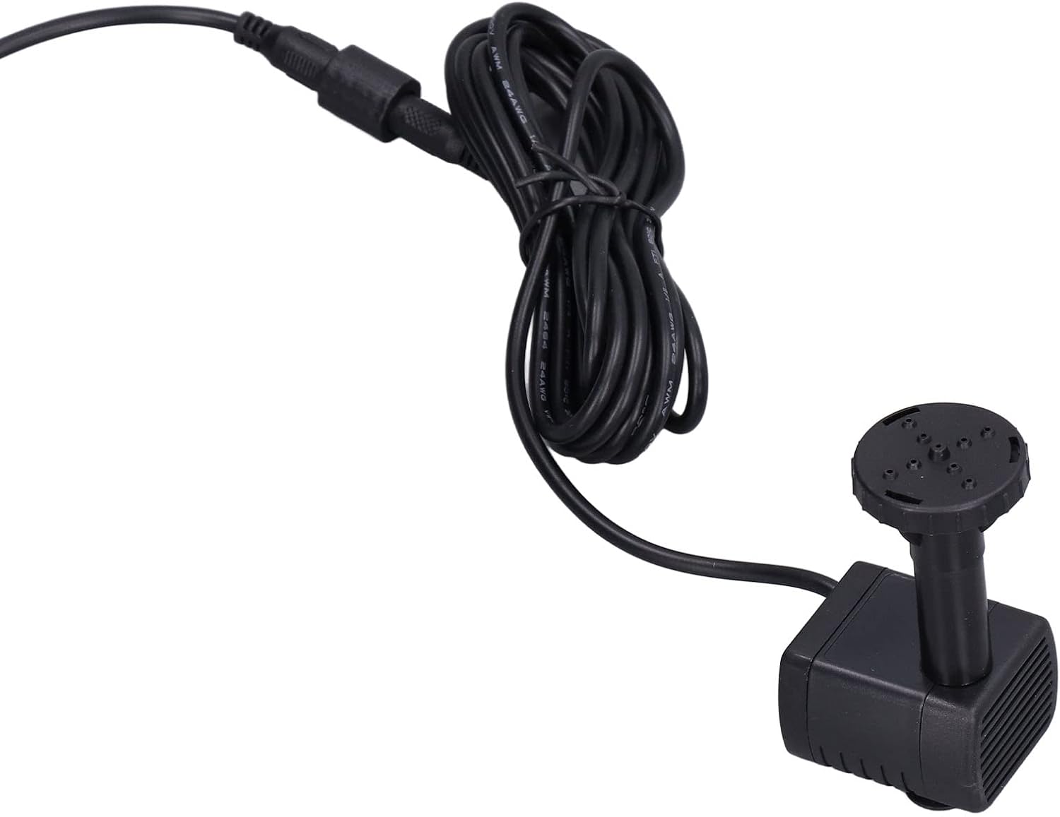 10V 5W Solar Fountain Kit Floating Solar Fountain Water Pump Kit with 8 Nozzles for Gardens Pools Fish Tanks Aquariums ABS Monocrystalline Silicon 27.5x17.5cm