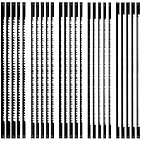 TXErfolg 25 Stück Dekupiersägeblatt 127mm Feinschnitt Laubsägeblätter mit Stift 10/15/18/20/24 Zähne passend für Dekupiersägen für Elektrowerkzeug Zubehör Holzbearbeitung