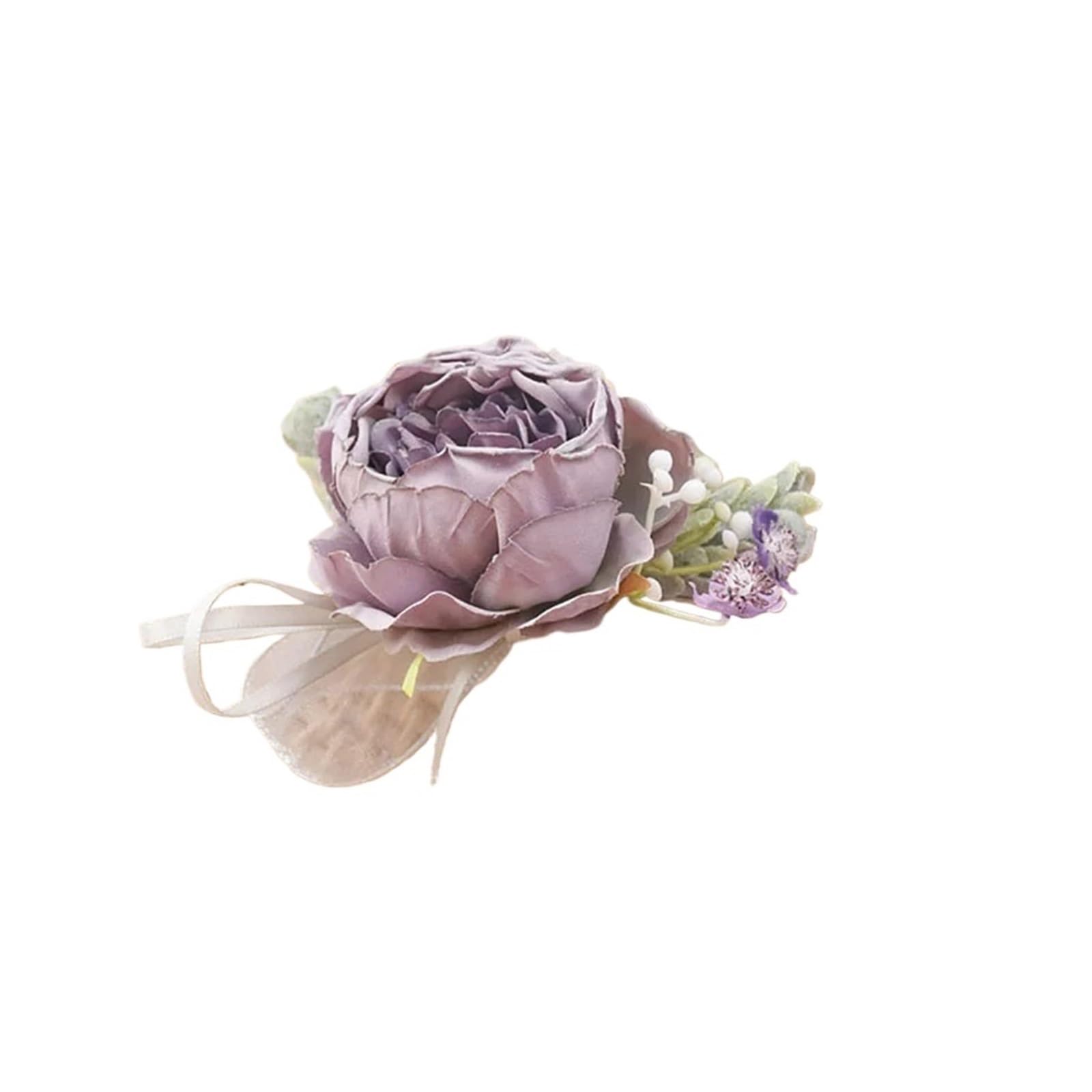 UJEDFHV Wedding Simulation Rose Corsage Rose Wedding Wrist Corsage And Boutonniere Set For Bride, Bridesmaid, Man, Groom, Red Flowers Accessories For Proms