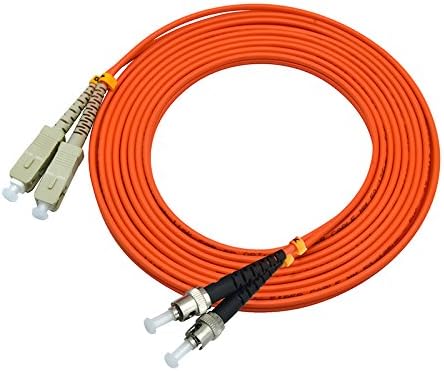 50Meters 160ft SC to ST Duplex 50/125 OM2 Multimode Fiber Optic Cable Jumper Optical Patch Cord SC-ST