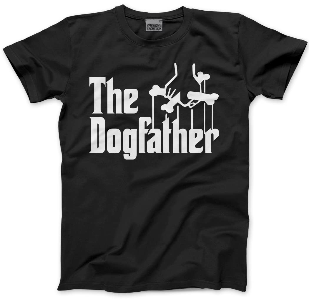 HotScampThe Dogfather T Shirt - Funny Dad Tshirt for Men - Dog Dad T Shirt - Dog Birthday Presents for Dog Lovers