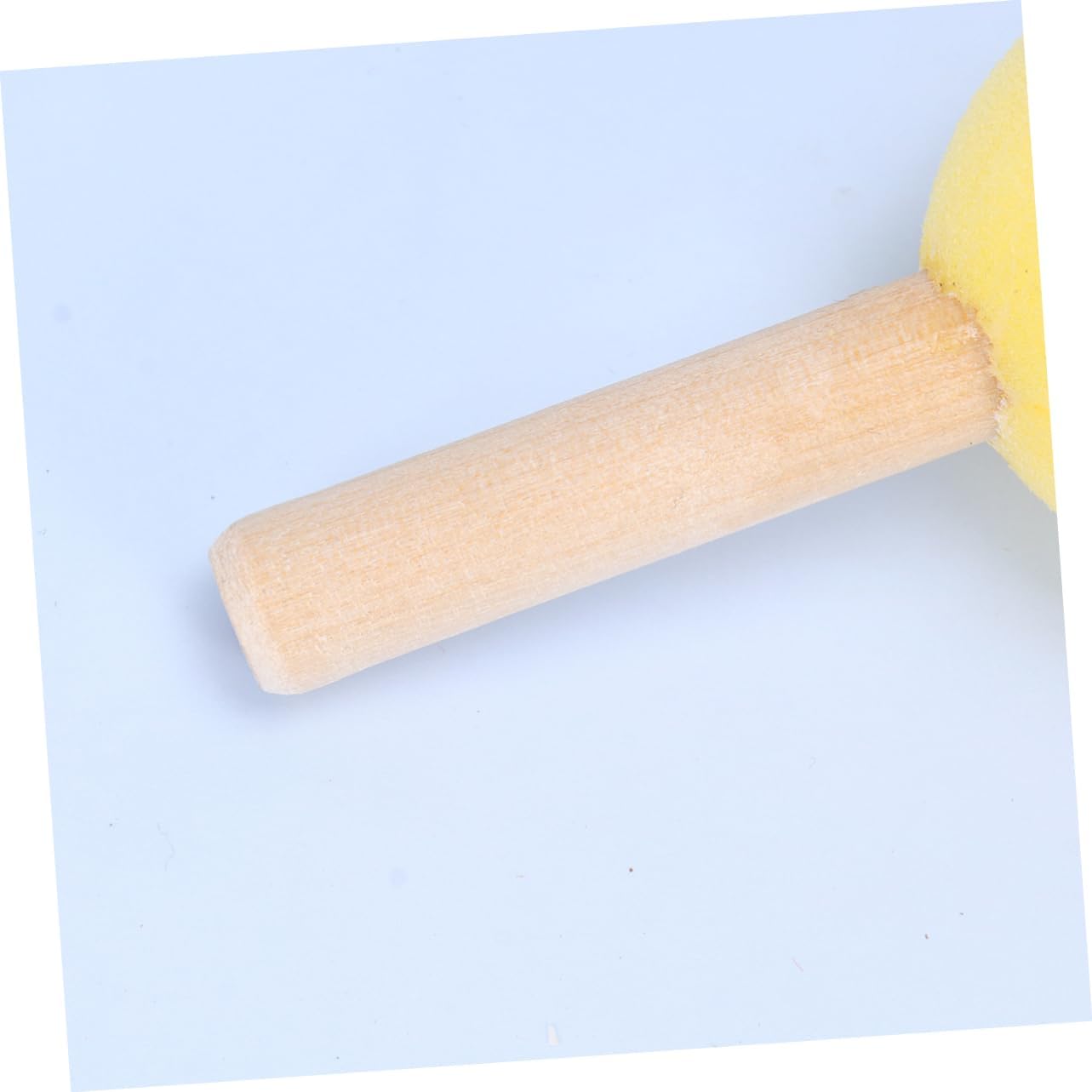 15Pcs Wooden Handle Sponge Painting Brush Set DIY Painting Accessories for Graffiti and Arts Crafts for Creative Projects and Hands Activities