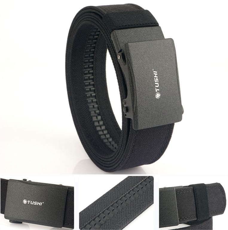 2025 New Tushi Belt, Edc Nylon Ratchet Tactical Belt, Mens Sports Adjustable Woven Waist Belts Automatic Buckle4