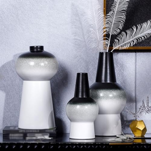 Vase en céramique dégradé moderne pour composition de fleurs séchées - 6
