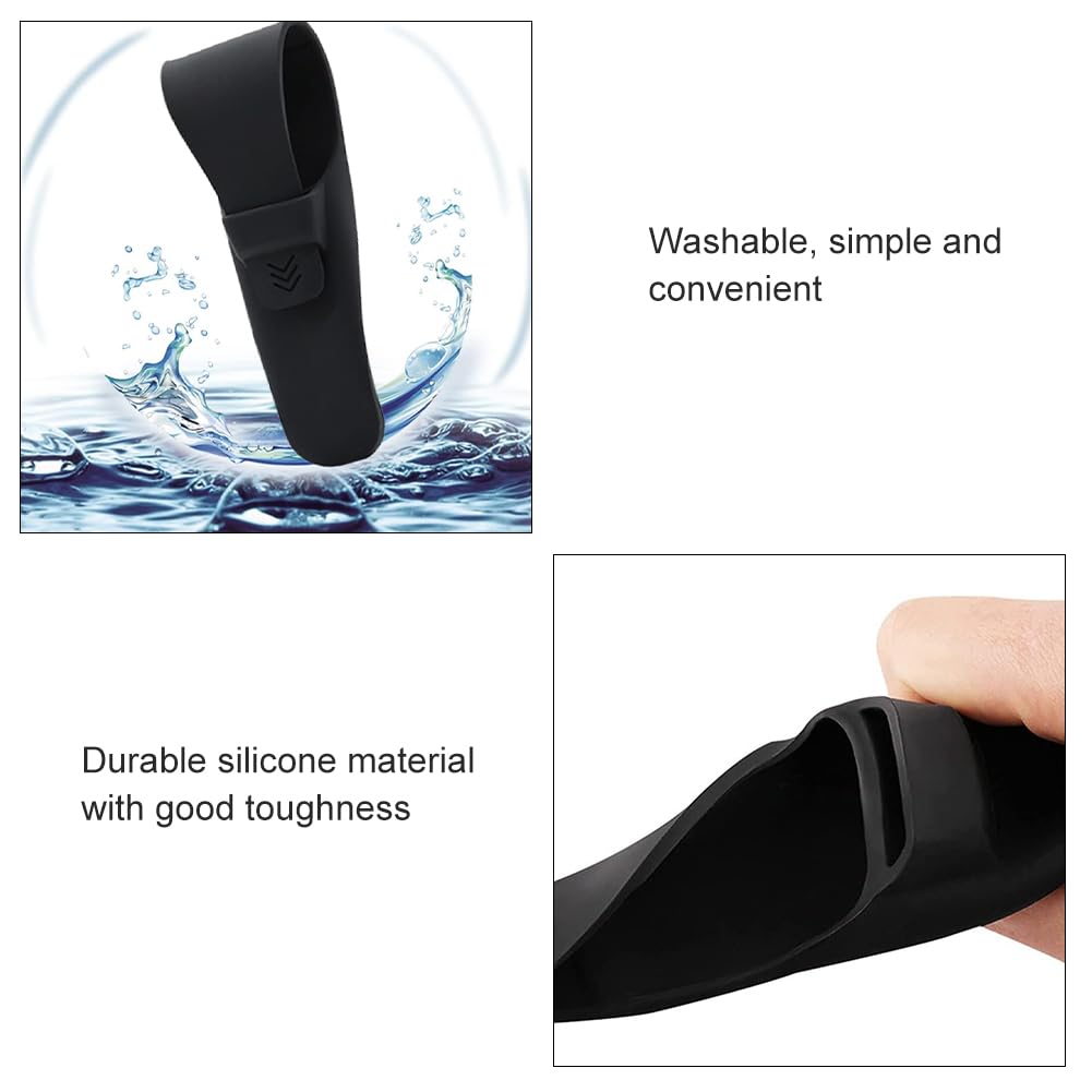 Estuche De Viaje Suave De La Maquinilla, Funda Maquinilla, Estuche De Maquinilla De Afeitar, Protector De Bolsa De Afeitar Funda De Silicona, Funda De Silicona Para Maquinilla De Afeitar (Negro)