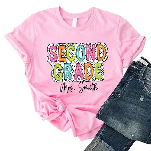 Personalized Teacher Shirt, Custom Teacher Dalmatian Dot Shirt, Back to School Shirt, Teacher Appreciation Gift