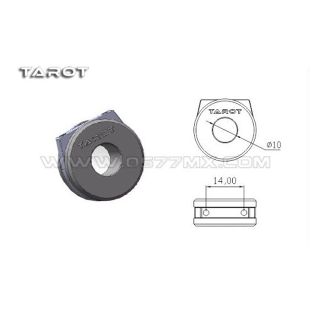 TAROT FY680 650 680 M10 Metal Damper Rubber Mount Kit for TL68B10 Helicopter 10mm Pipe Tube Accessories