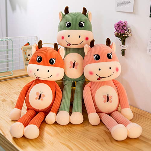 Amazon｜足の長い牛ぬいぐるみかわいい動物大型人形ストライプ