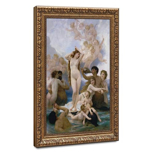 La Naissance de Vénus tableau Bouguereau cadre prêt suspendre 40,6x61cm