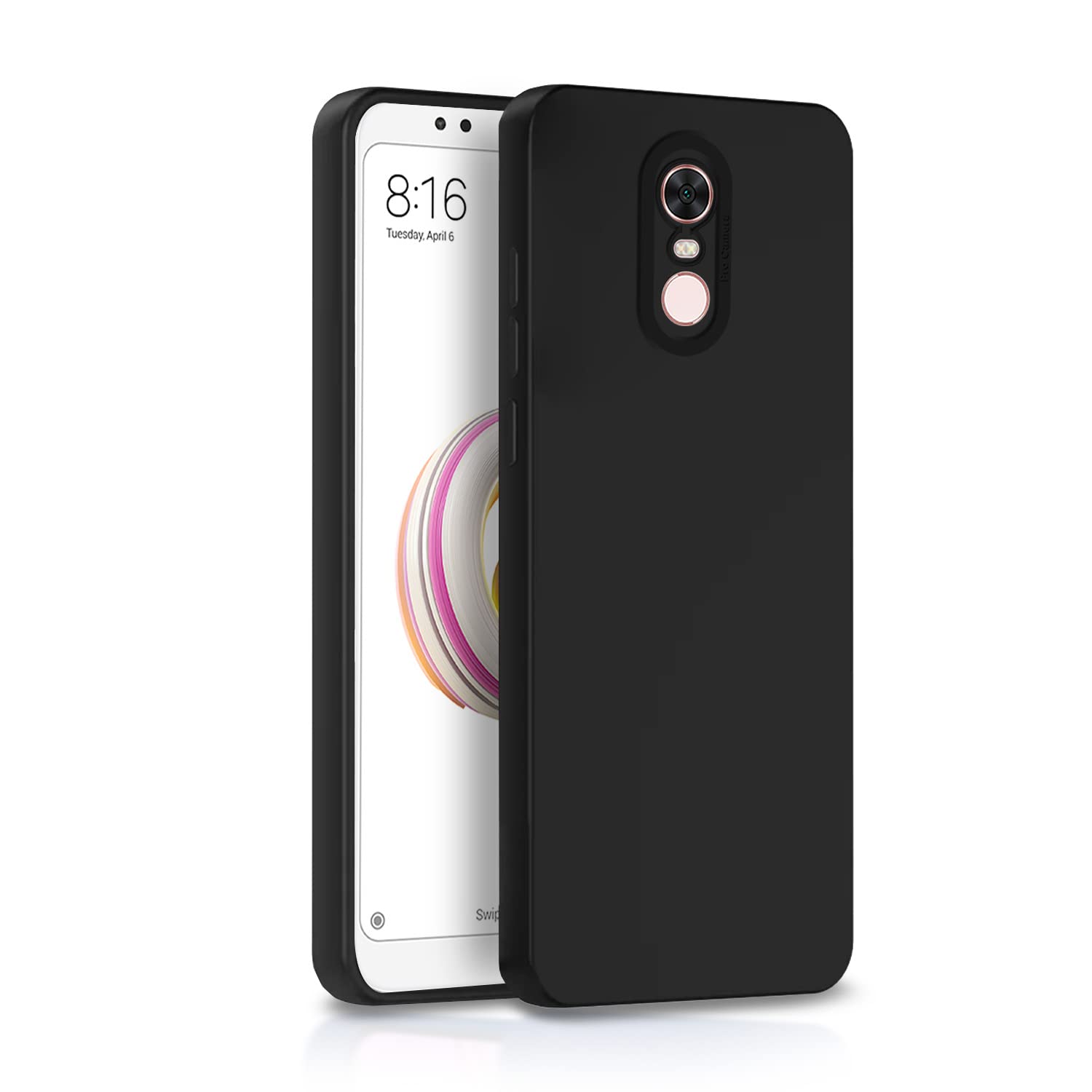 Pikkme Mi Redmi Note 5 Back Cover Soft Matte Liquid Silicone TPU | Camera Protection | Shockproof Slim Back Case for Mi Redmi Note 5 (Black) (B0BD2R8T7S) Amazon Price History, Amazon Price Tracker