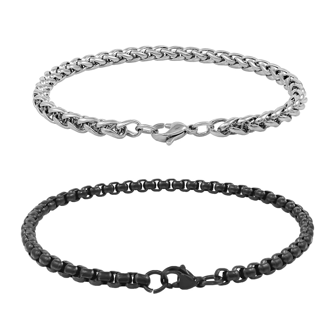 See full amazon price history chart for Nakabh Combo of Chain Stainless Steel Wrist Bracelet for Men Boys Unisex (NAK-2220145)(Silver + Black) Nakabh Combo of Chain Stainless Steel Wrist Bracelet for Men Boys Unisex (NAK-2220145)(Silver + Black) (B0C9YBW216) Amazon Price History, Amazon Price Tracker
