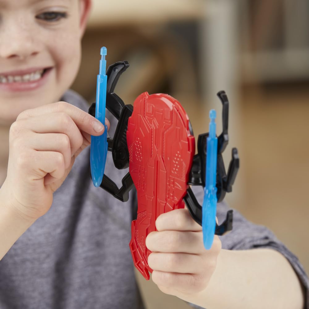 Marvel Spider-Man Thwip Blast Spider-Man figurka z akcesoriami, zabawka superbohatera w skali 11 cali dla dzieci w wieku od 4 lat