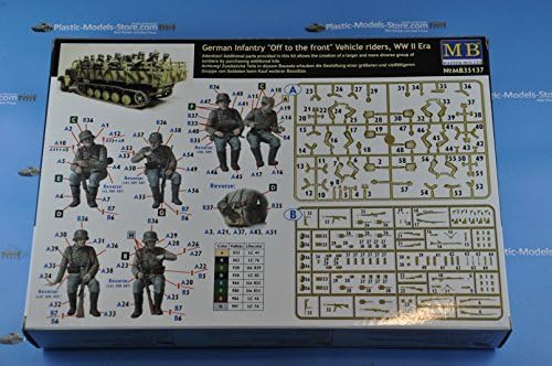 Master Box German Infantry ON The March, WW II ERA 6 Figures 1/35 35137