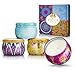 Scented Candles Gift Set, 4.4 Oz Natural Soy Wax Aromatherapy Candles Set for Women, Stress Relief Soy Candles Gifts, Girl Travel Candles in Tins Candles with Pure Essential Oil Women Gifts 4 Pack