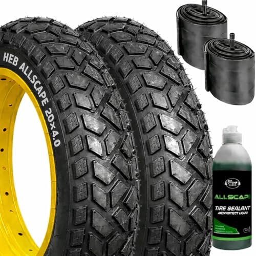 HEB Allscape 20x4 Fat Tires, Tubes, and Sealant