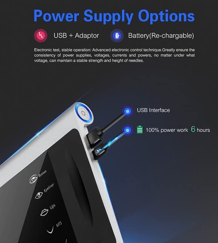 Aravli Charmer Princesses Touch Screen Permanent Makeup PMU Tattoo Beauty Tool for Eyebrow Eyeliner - Image 7