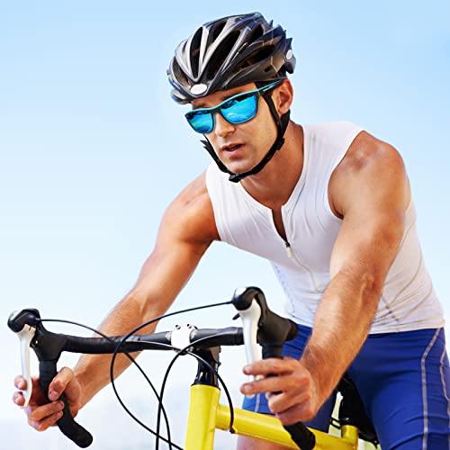 Sunovelties 3 Pcs Polarized Sunglasses Mens/Women Sport Glasses Blue Mirrored Uv400 Driving Fishing Running Cycling Shades Sun Glasses #TOP3